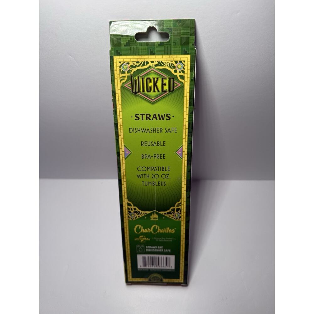 Stanley X Target WICKED GLINDA 20oz Quencher Tumbler BNWT + CharCharms Straws - Picture 3 of 3